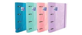 Carpebloc Oxford School Europeanbinder Touch A4+ 4 An.Mixtas 35Mm Con Recambio 100 Hj. Horizontal Surtido (Col. Pastel) (Set de 10)