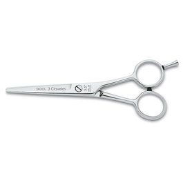 Tres Claveles Tijera Peluquero Skool 5,5" D 3C Acero Inoxidable Forjado en Caliente Filo Suave Tornillo Plano