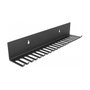 DeLOCK Soporte para cables 66729, montaje en pared, negro