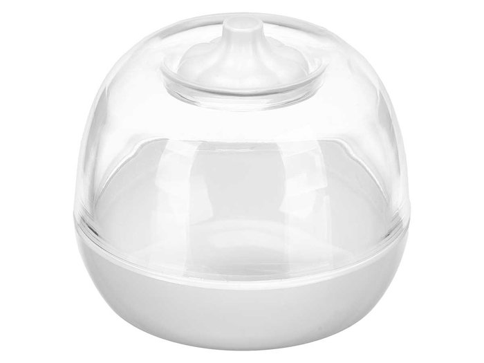 LEKNES Recipiente de mantenimiento de ajo Blanco-transparente