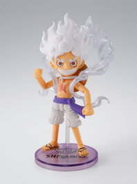 One Piece Figura World Collactable Figures x S.H. Figuarts Monkey D. Luffy Gear 5 8 cm