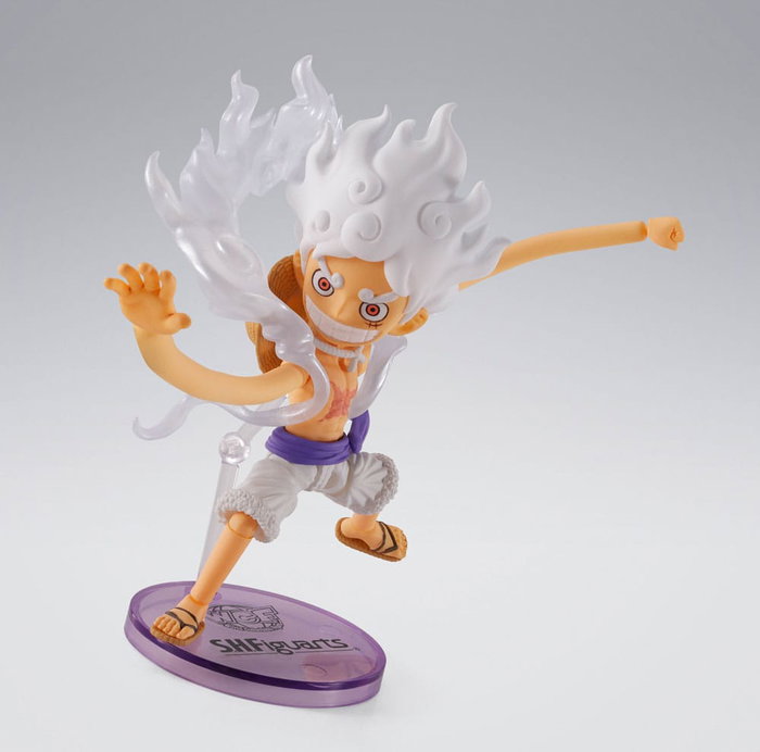 One Piece Figura World Collactable Figures x S.H. Figuarts Monkey D. Luffy Gear 5 8 cm