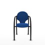 PIQUERAS Y CRESPO Silla Hellín Azul con Brazos Fijos