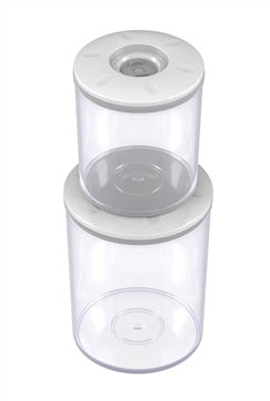 Magic Vac ACO1182 Juego 3 Recipientes para Envasado al Vacío con Tapón para Botellas - 0.75L, 1.5L, 3L