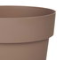 Ibergarden Maceta de Plastico Marron 18 cm Diametro x 17 cm Alto (18x18x17 cm) (Set de 12)