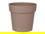 Ibergarden Maceta de Plastico Marron 18 cm Diametro x 17 cm Alto (18x18x17 cm) (Set de 12)