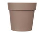 Ibergarden Maceta de Plastico Marron 18 cm Diametro x 17 cm Alto (18x18x17 cm) (Set de 12)