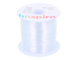 Innspiro Hilo de nailon transparente 0,5mm 50m