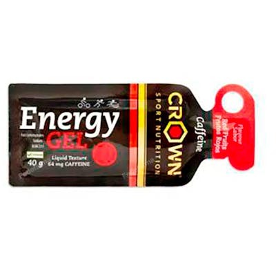 CROWN SPORT NUTRITION Energy Gel Frutos Rojos + Cafeína 1 X 40G - Gel Energético con Carbohidratos y Aminoácidos para Rendimiento CROWN SPORT NUTRITION Energy Gel Frutos Rojos + Cafeína 1 X 40G - Gel Energético con Carbohidratos y Aminoácidos para Rendimiento
