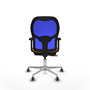 PIQUERAS Y CRESPO Silla de oficina Jorquera con mecanismo Sincro/Traslack, Naranja y Azul