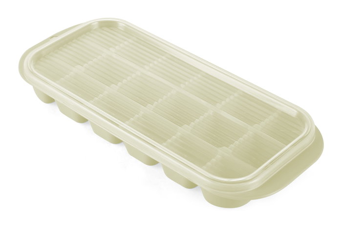 Inde Cubitera con Tapa para 18 Cubitos de Hielo, 25.5 x 11.3 x 3.2 cm (24 Unidades)