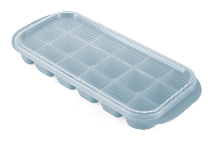 Inde Cubitera con Tapa para 18 Cubitos de Hielo, 25.5 x 11.3 x 3.2 cm (24 Unidades)