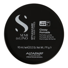 Alfaparf Semi di Lino Style & Care Glossy Pomade - Pomada de Brillo y Control 90 ml