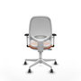 PIQUERAS Y CRESPO Silla de oficina Cilanco Naranja y Blanco