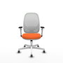PIQUERAS Y CRESPO Silla de oficina Cilanco Naranja y Blanco