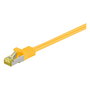 Goobay Cable de parcheo RJ-45 Cat 6.a S/FTP (PIMF), 2 metros, amarillo