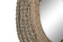 DKD Home Decor Espejo de Fibra Seagrass Natural 56x56x2 cm