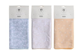 DKD Home Decor Set de 2 Paños de Microfibra Bandana Pastel 40x60 cm, Colores Surtidos