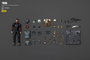 Steel Ride Corps Dark Source Figura Designated Marksman Ethan 7 cm