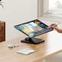 Aisens DT27T-443 Soporte de Mesa Inclinable para Monitor o POS 10"-27" (6.5 kg, VESA 100x100 mm), Negro