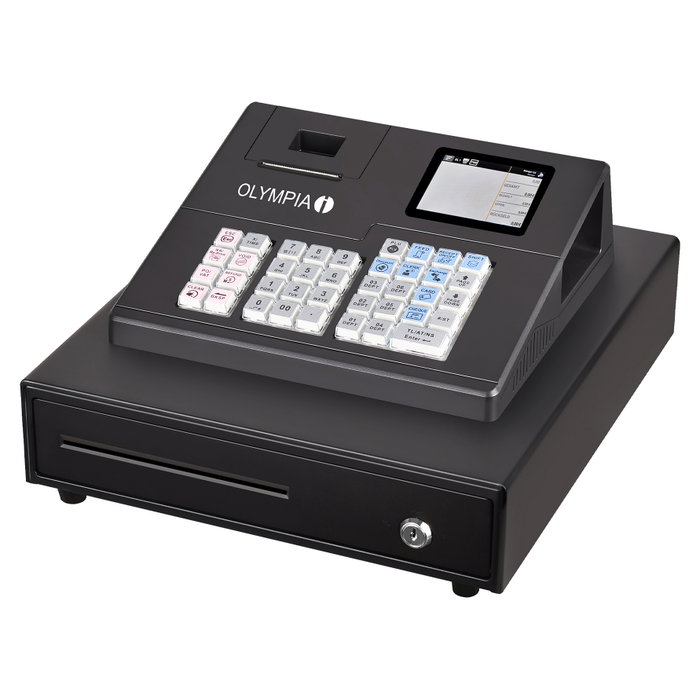 Olympia Caja Registradora K100 Termica Directa 58mm con Pantalla LED 7", 4 Puertos USB, 8 Usuarios, Negro Olympia Caja Registradora K100 Termica Directa 58mm con Pantalla LED 7", 4 Puertos USB, 8 Usuarios, Negro