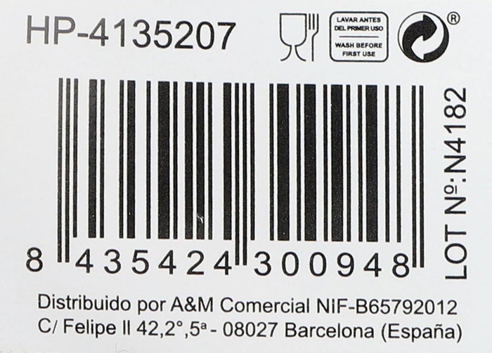Inde Copa Cava Vega - Copa de Champagne para Cava, 20 cl, Cristal, 4.8 cm de Diámetro x 22.6 cm de Alto (24 Unidades)