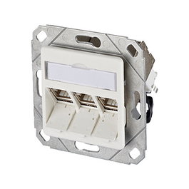 METZ CONNECT 130B12D31102-E Toma de red 3 puertos RJ-45 Cat.6A Blanco