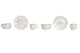 DKD Home Decor Set de Vajilla Ballenitas de 3 Piezas