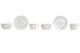 DKD Home Decor Set de Vajilla Ballenitas de 3 Piezas