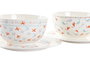 DKD Home Decor Set de Vajilla Ballenitas de 3 Piezas
