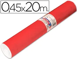 Aironfix 67151 Rollo Adhesivo Unicolor Rojo Mate Claro 20 Metros Autoadhesivo para Muebles y Manualidades