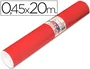 Aironfix 67151 Rollo Adhesivo de Papel Plástico Autoadhesivo, Color Rojo Mate Claro, 20 Metros x 45 cm para Forrar Superficies, Manualidades y Hogar
