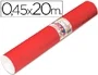 Aironfix 67151 Rollo Adhesivo de Papel Plástico Autoadhesivo, Color Rojo Mate Claro, 20 Metros x 45 cm para Forrar Superficies, Manualidades y Hogar