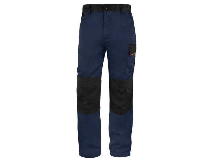 Deltaplus Pantalón de trabajo Panostyle® azul naranja talla L