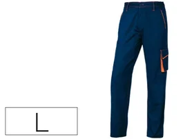 Deltaplus Pantalón de trabajo Panostyle® azul naranja talla L