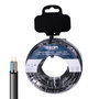 Edm Carrete manguera tubular H05VV-F 2 x 0,75 mm² negra, 20 m