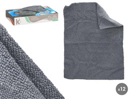 Arte Regal Set 12 Paños Microfibra Gris 30 x 23 cm (Set de 12)