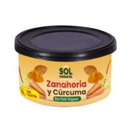 Solnatural Paté Zanahoria Y Cúrcuma 125 G Bio