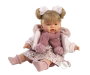 Llorens Muñeca Joelle Llorona con Chaqueta Fucsia y Cuerpo de Tela 38 cm con Sonido