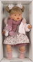 Llorens Muñeca Joelle Llorona con Chaqueta Fucsia y Cuerpo de Tela 38 cm con Sonido