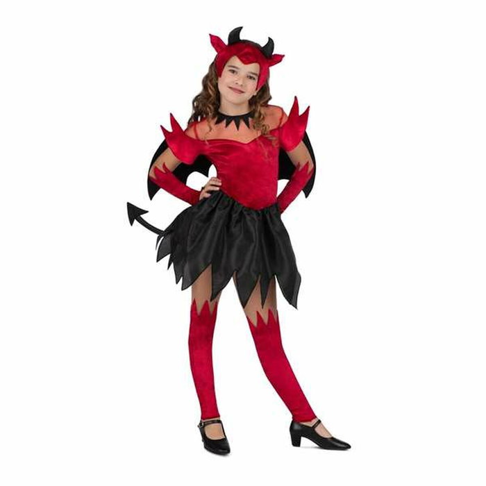 My Other Me Disfraz de Diablesa con Tocado, Alas, Vestido con Cola, Guantes y Calientapiernas Talla 3-4 Años My Other Me Disfraz de Diablesa con Tocado, Alas, Vestido con Cola, Guantes y Calientapiernas Talla 3-4 Años