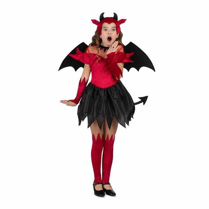 My Other Me Disfraz de Diablesa con Tocado, Alas, Vestido con Cola, Guantes y Calientapiernas Talla 3-4 Años My Other Me Disfraz de Diablesa con Tocado, Alas, Vestido con Cola, Guantes y Calientapiernas Talla 3-4 Años