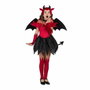 My Other Me Disfraz de Diablesa con Tocado, Alas, Vestido con Cola, Guantes y Calientapiernas Talla 3-4 Años