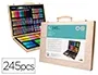 Liderpapel Estuche de Pintura 245 Piezas Maletín 49x36,6x4,5 cm