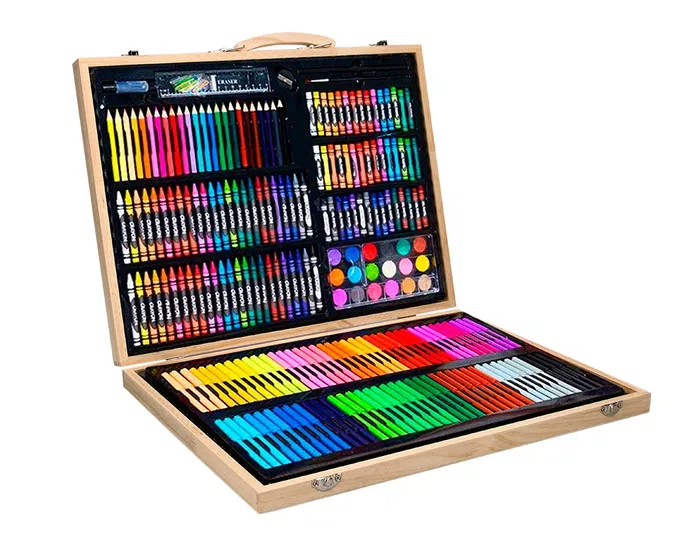 Liderpapel Estuche de Pintura 245 Piezas Maletín 49x36,6x4,5 cm