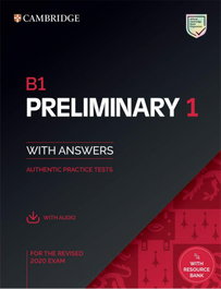 CAMBRIDGE B1 Preliminary 1 for revised exam from 2020. Student's Book with Key and Audio CD
