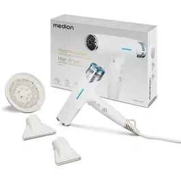 Medion MD19984 Secador de Pelo 1500 W, 3 Velocidades, 105 °C - Blanco