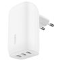 Belkin Cargador Boost 67W con 3 puertos USB-C, PPS, Blanco WCC002VFWH
