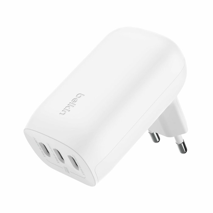 Belkin Cargador Boost 67W con 3 puertos USB-C, PPS, Blanco WCC002VFWH