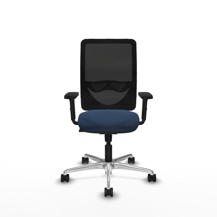 PIQUERAS Y CRESPO Silla de oficina Zulema con mecanismo Sincro, Azul marino y Negro PIQUERAS Y CRESPO Silla de oficina Zulema con mecanismo Sincro, Azul marino y Negro